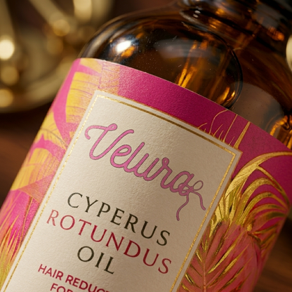 Velura Cyperus Rotundus Oil Natural Hair Reduction Formula for Silky Smooth Skin | 60ml